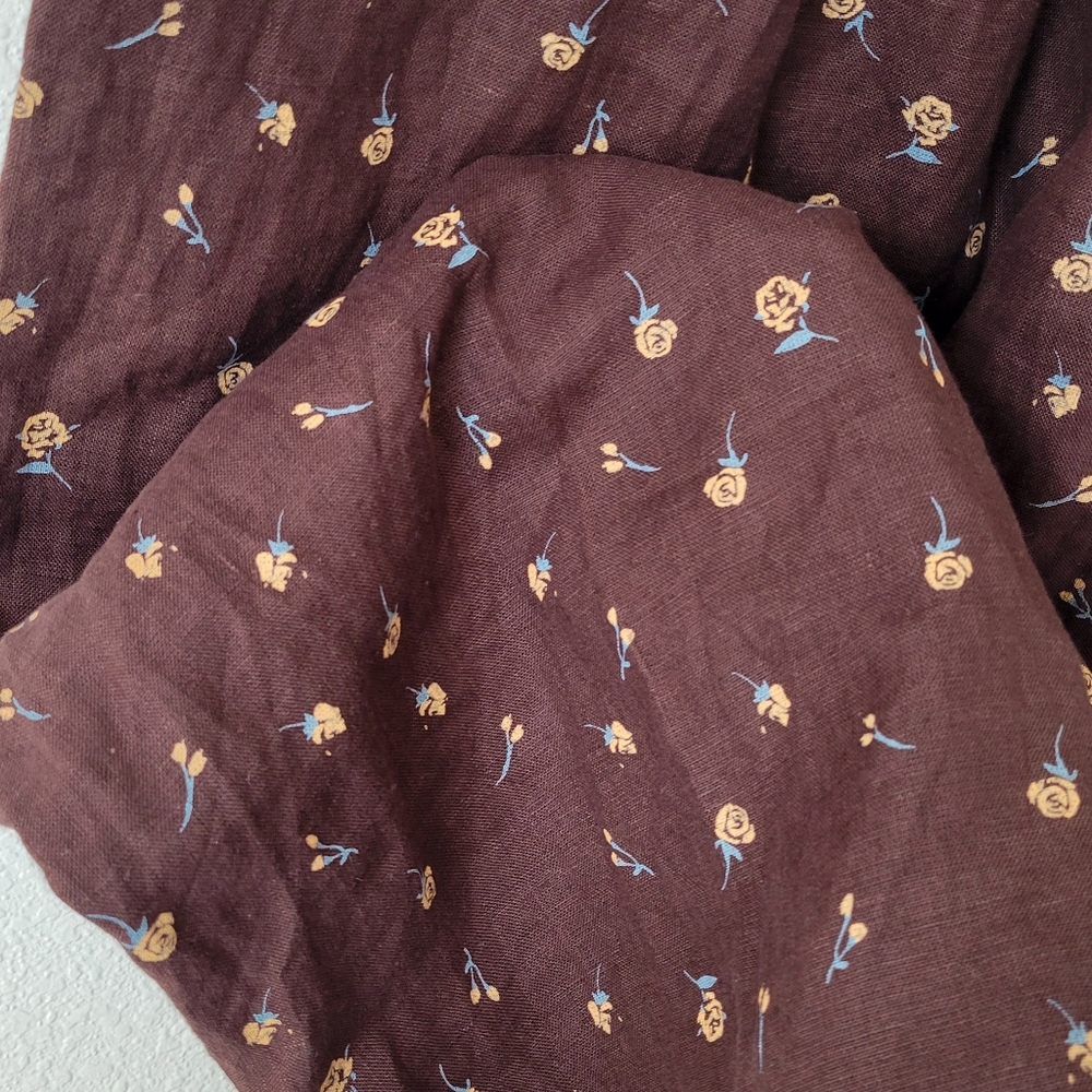 NPL Anjali skirt is espresso roses, small - Picture 2 of 4